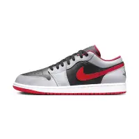 在飛比找Yahoo奇摩購物中心優惠-Nike Air Jordan 1 Low 男 煙灰紅勾 A