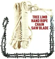 48 Inch Rope Chain Saw Cutter on Both Side Hand Rope Saw High Limb Tree Saw