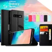 For Samsung Galaxy S10e S10+ Plus Deluxe Magnet Leather Wallet Stand Case Cover