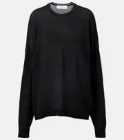 [The Frankie Shop] The Frankie Shop Basel cotton-blend sweater AU 8 black