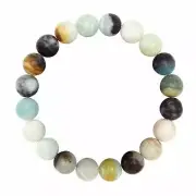 Amazonite Bracelet Matte Round Size 10mm 8mm 7.5" Length