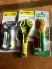Chef'n Potato Or Veggie Peeler, Avocado Slicer And Swivel Peeler Combo