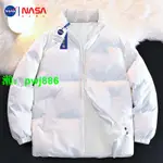 NASA聯名羽絨服男外套冬季棉衣加厚潮牌大碼立領羽絨棉服男款外套