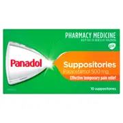 Panadol 500mg 10 Suppositories