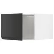 METOD top cabinet for fridge/freezer, white/Upplöv matt anthracite, 60x60x40 cm