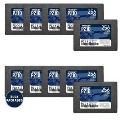 Patriot P210 256GB 2.5" SATA 3 6GB/s Internal SSD For Laptop/PC/MAC 10-PACK BULK