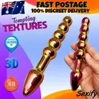 Beaded Glass Anal Plug Dildo Dong Butt Plug Thruster G Spot Vagina Adult Sex Toy