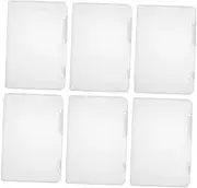 Cabilock 6pcs Box Storage Box Boxes for Organizing Paper Organizer Storage A4 File Case Craft Storage Containers Photo Storage Containers Document Case A4 Document Storage Transparent Pp
