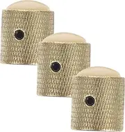 FRCOLOR 1 Set Dome Volume Knobs for Electric Bass Metal Construction Precise Sound Control Easy Installation with Wrench Tuning Pegs for String Instruments