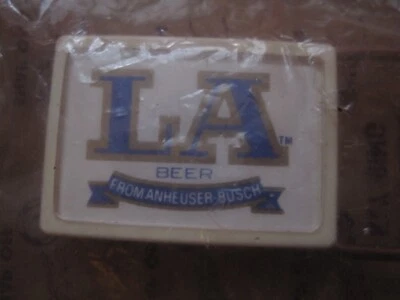 LA Beer from Anheuser Busch Key Chain Ring Fob Beer - VINTAGE NEW SEALED