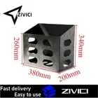 Black Alloy Jerry Can Holder 380x200x340mm Fits 20L Ute/Canopy/Trailer/RV
