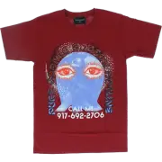 Call Me 917 Skateboards Pure Cosmic Cardinal Red T-Shirt