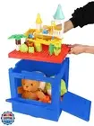 26QT 25L Storage Bin with Building Lid Kids Toy Storage Box for Lego Duplo Bl