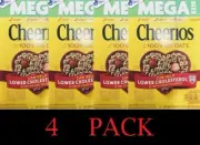 4x CHEERIOS MEGA SIZE Heart Healthy Whole Grain Oats Cereal 21.7 oz - 4 PACK