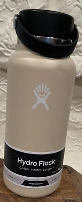 HYDRO FLASK 32 OZ WIDE MOUTH BOTTLE SANDSTONE TAN BRAND NEW FREE SHIPPING