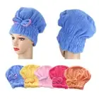 Wrap Hat Hair Towel Cap Bowknot Wrap Quick Drying Quickly Dry Hair Hat