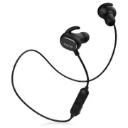 QY19 Sports Bluetooth Earphones Wireless Sweatproof Headset Music Stereo Earbuds Black