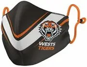 NRL Face Mask - Tigers - Reversible - Washable - Adult Large