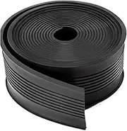 Garage Door Seal Strip, Garage Door Bottom Weather Stripping Replacement Universal Garage Threshold Rubber Seal T Ends, 3.74" Width x 20 Feet Length