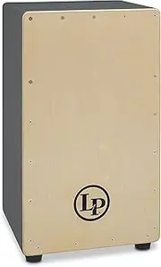Latin Percussion Box Wire Cajon with Natural Faceplate, Gray (LP1428NYG)