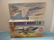 2 AIRFIX 1/72 KITS VIGILANT & MIRAGE F.1C