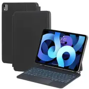 Bluetooth Keyboard Leather Case For Ipad Air / Pro 11 2022 2024 10.9 Touch Pad Black Keyboards