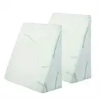 2 x Memory Foam Wedge Pillow Neck Back Support with Cover Waterproof Bamboo