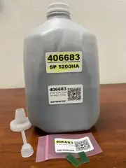 (1,000g) BULK Toner Refill for Ricoh 406683, SP 5200HA, SP 5200, 5210SF + 2 Chip
