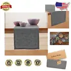 Luxurious 14 x 90 Inch Charcoal Grey Linen Table Runner - Ideal for Any Occasion