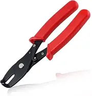 LEONTOOL Strain Relief Crimper, Strain Relief Bushing Pliers Anti-Rust Low Carbon Steel Electrical Pliers Power Cable Fasten Wire Cable Tool for Assembly Electrical Strain Relief Bushing Wire Grommet