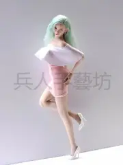 1/6 Female Tight Clothes Dress Suit Pink fit 12'' Phicen TBLeague JO Figure
