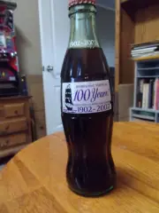 2002 Coca Cola "Refreshing Tampa for 100 Years" Full Bottle