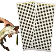 500 Pieces Fishing Lure Eyes Realistic, 6mm Artificial Fishing Lure Sticker Eyes, Fake Eyes for Fishing Lures, Assorted for Freshwater and Saltwater Fishing, Ideal for Reservoir and Pond Use