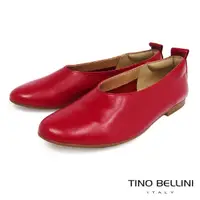 在飛比找momo購物網優惠-【TINO BELLINI 貝里尼】義大利進口純色牛皮平底包