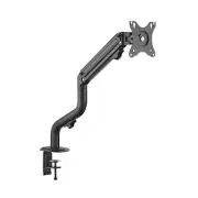 SINGLE ARM TV LCD MONITOR DESK MOUNT BRACKET ARTICULATING UP DOWN IN OUT SWIVEL