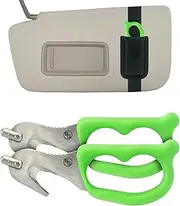 StatGear SuperVizor XT Auto Emergency Rescue Escape Tool - Seatbelt Cutter & Window Glass Breaker Hammer Survival - Mounts Right to Your Sun-Visor! Pack of 2