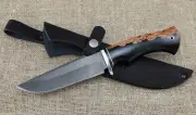 Knife Altai-2 steel X12MF handle birch acrylic black