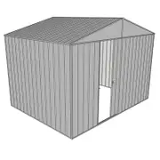 Build-a-Shed 3.0 x 2.3 x 2.3m Gable No Side Doors Shed - Zinc