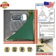 Custom 13' x 18' Triangle Green Sun Shade Sail - 95% UV Blockage & Heavy-Duty