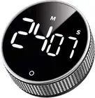 Magnetic Digital Kitchen Timer with LED Display, 3-Level Volume Adjustable