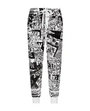 graphic-print track pants IT52,IT44,IT54 Black