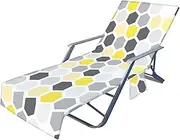 Portable Pool Beach Sun Lounger Cover Pockets Microfiber Towel Travel Lounge Chair Cover Towels Sunbed Pockets Microfiber Towel Quick Dry Covers,I