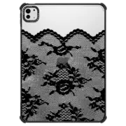 iPad Pro 11-inch (M4) iPad Impact Case Black Romantic Lace Transparent