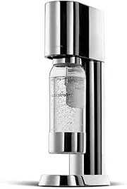 [sodastream] ensō Sparkling Water Maker, Stylish Carbonated Water Machine, 1L Custom Ensō BPA-Free Bottle, Cordless Soda Maker, Stainless Steel, Quick Connect Canister NOT INCLUDED