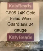 100 ea 14k GOLD FILLED Wire Guardians 24 gauge as shown