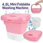 4.5L Mini Washing Machine Bucket Folding Portable Laundry Machine ClothesWashing