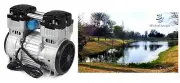 1.5 HP 7 CFM Large Pond Aeration Compressor. Pond Aerator. 6+ Diffuser Air Pump