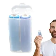 Transparent Battery Storage Box, AAA Cell Battery Storage Case Holder Box, AAA Battery Holder, AA Battery Container, Portable Organizer Storage Case Holder with Lid for Easy Access
