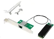 Fahgaer M.2 B+M 10G Embedded Industrial-Grade Network Adapter AQC107 Single Electrical Port 10G Industrial Control Server