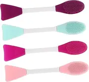 SHERCHPRY Diy Hand Tools Silicone Facial Mask Applicators 4pcs Set Perfect for Masks Face Cleaning Exfoliating